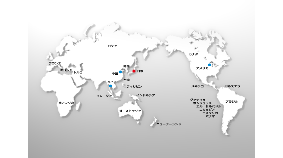 海外代理店地図
