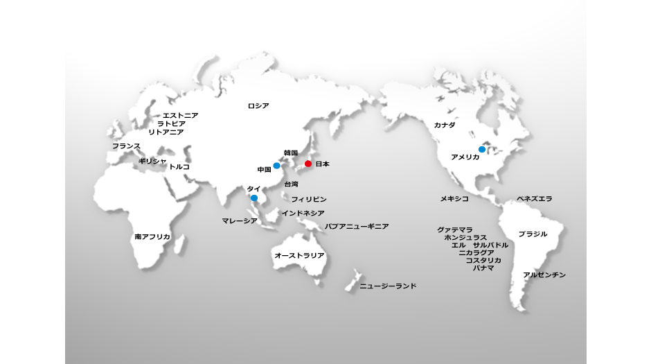 海外代理店地図