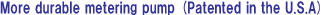 More durable metering pump