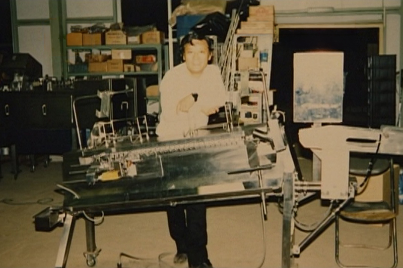 Former President with the Prototype Machine