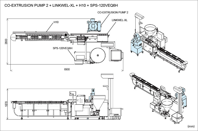 layout of CO-EXTRUSION PUMP 2