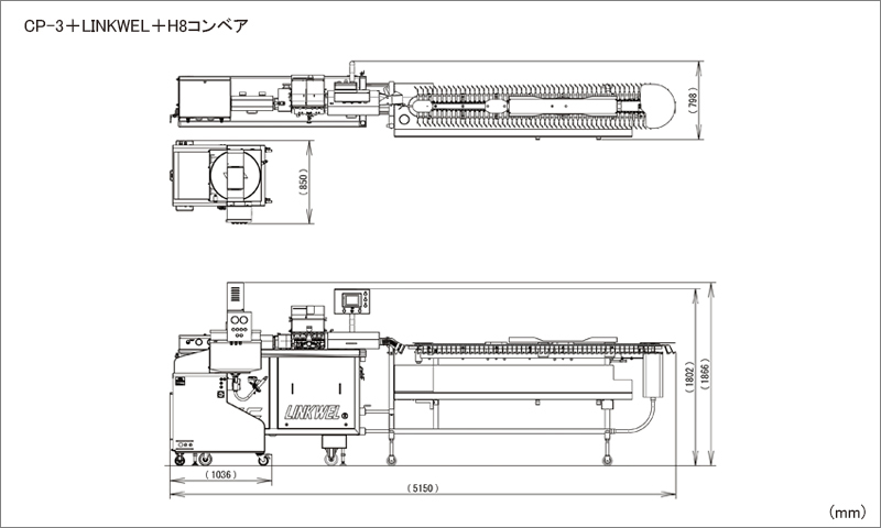 CP-3＋リンクウェルのレイアウト