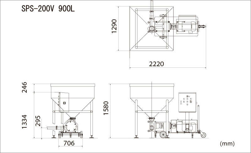 エバラ 50X40FSGD63.7E FSD型片吸込渦巻ポンプ 口径50×40mm 三相