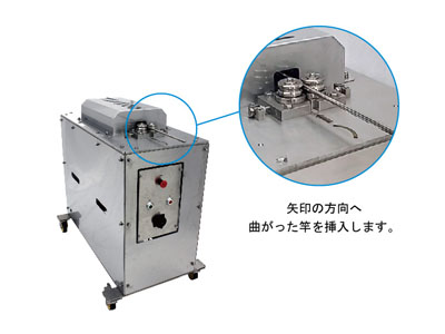 竿曲がり補正機　手動タイプ