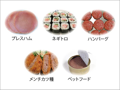 製造可能な製品例